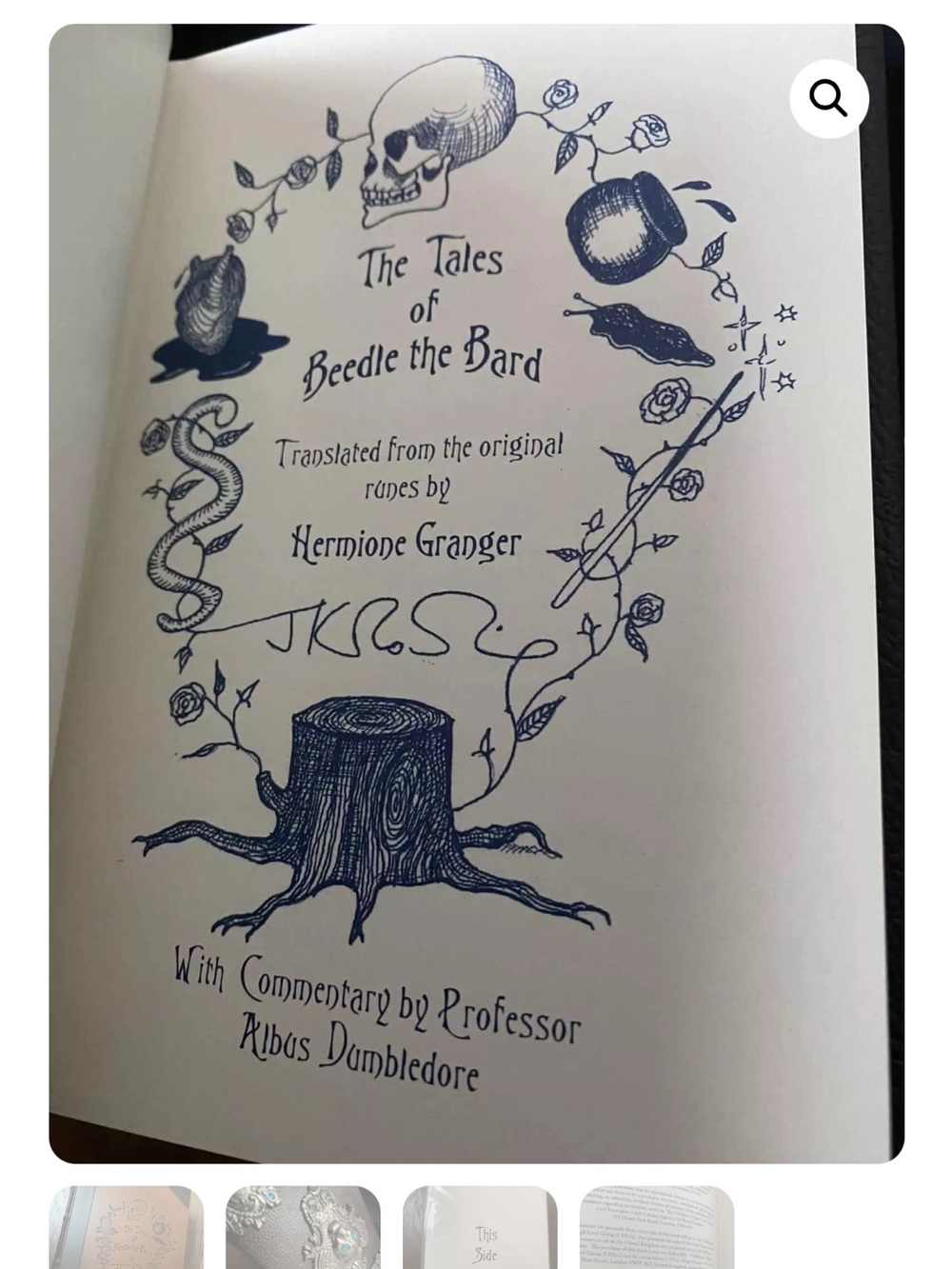 The Tales of Beedle the bard FIRST EDITION print limited edition collectors